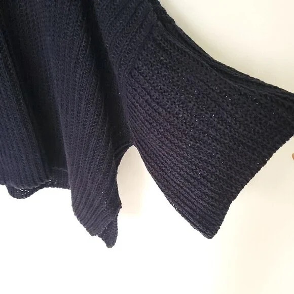 Vintage Eskandar Knit 100% Linen Sweater Womens Large Blue see through Lagenlook - Picture 9 of 16